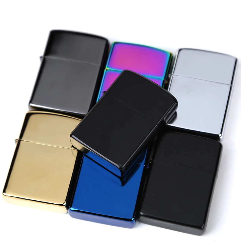 

No Logo Outer Metal Shell Windproof Lighter Protect Case Kerosene Gasoline Lighters Universal Replace Repair Accessory Man Gift