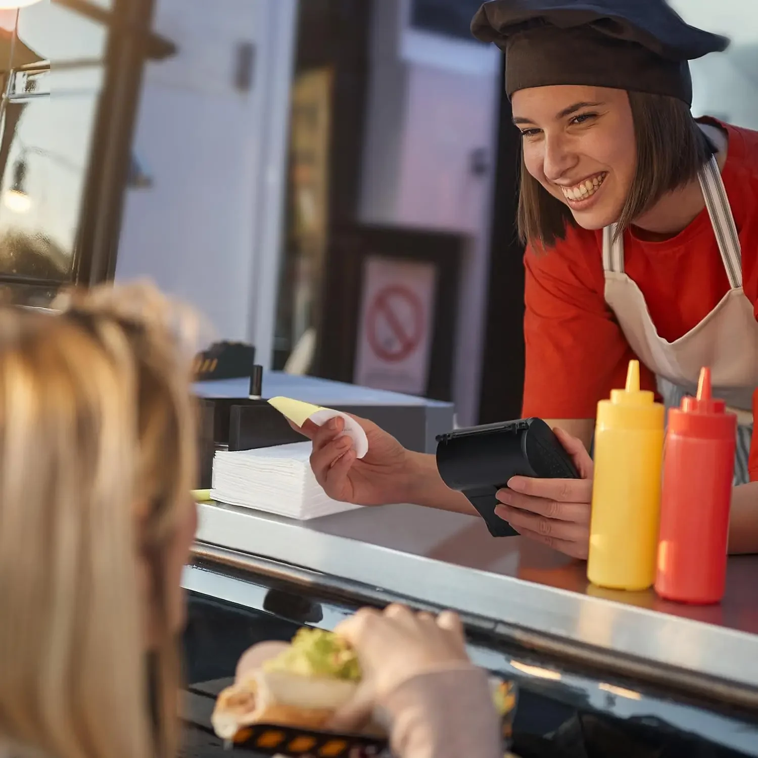 Color Cash Register Printing Paper Thermal Papers Roll 2 1/4&quotx 50' Compatible With 80mm Receipt Printer POS Credit Card Machines