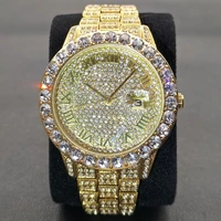 msisfox men quartz watches trend stainless steel waterproof male wrist watch classic business gold diamond calendar men%e2%80%99s clocks