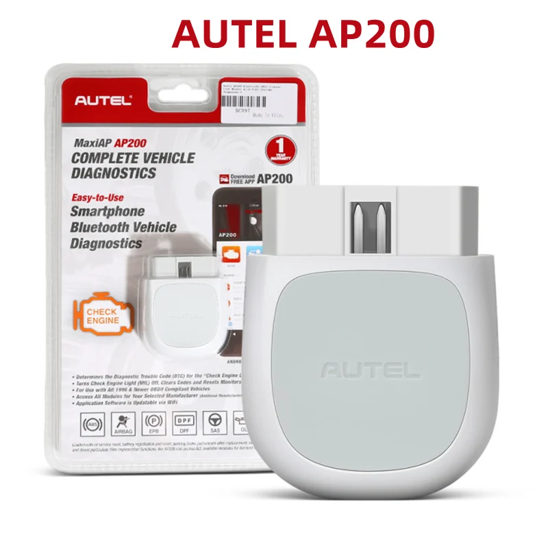 Autel AP200 Bluetooth OBD2 сканер автомобильный OBD 2 TPMS считыватель кодов диагностический