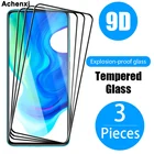 Закаленное стекло с полным покрытием для Xiaomi Mi 11 Lite 11i 11X Pro 10T 10i 9 9T POCO X3 M3, Защитная пленка для экрана телефона, 3 шт.