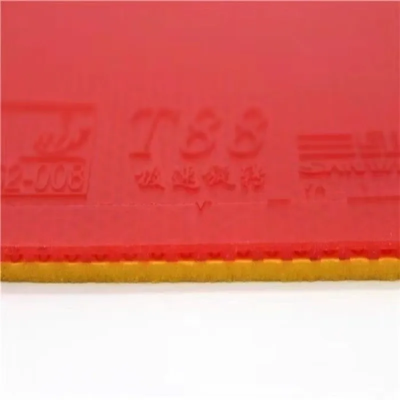 Фото Накладка для настольного тенниса Sanwei T88 Fast Spin Semi-Sticky 39 °   Губка для тренировок 2.1 мм, для начинающих, красная/черная, одобрена ITTF №5