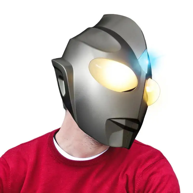 

Ultraman Ultra Seven Zoro Anime Halloween Boys And Girls Luminous New Safety Luminous Headgear Headgear Toy Children Kids Gift