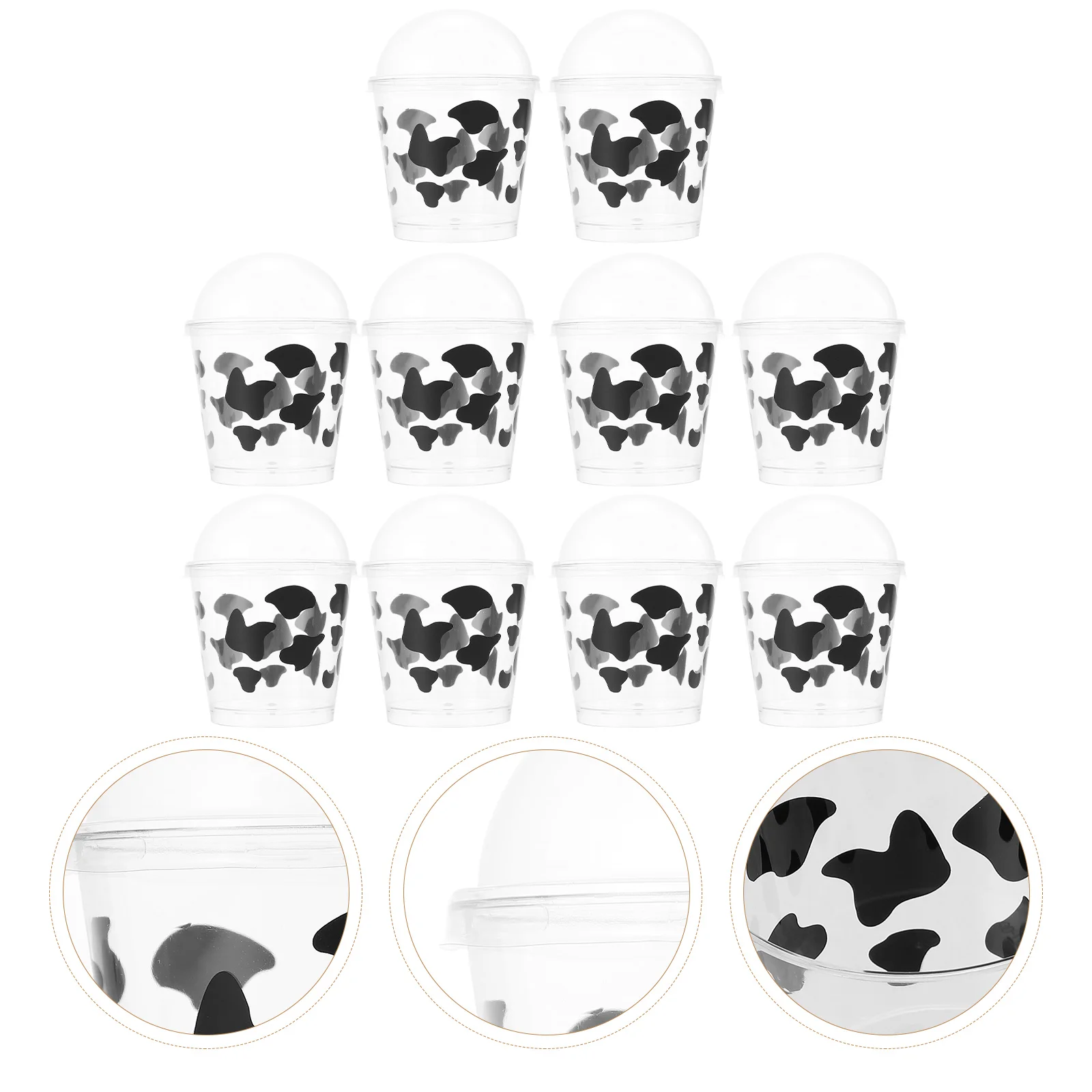 

25Pcs Transparent Cake Cups Tiramisu Packaging Cups Disposable Dessert Holder