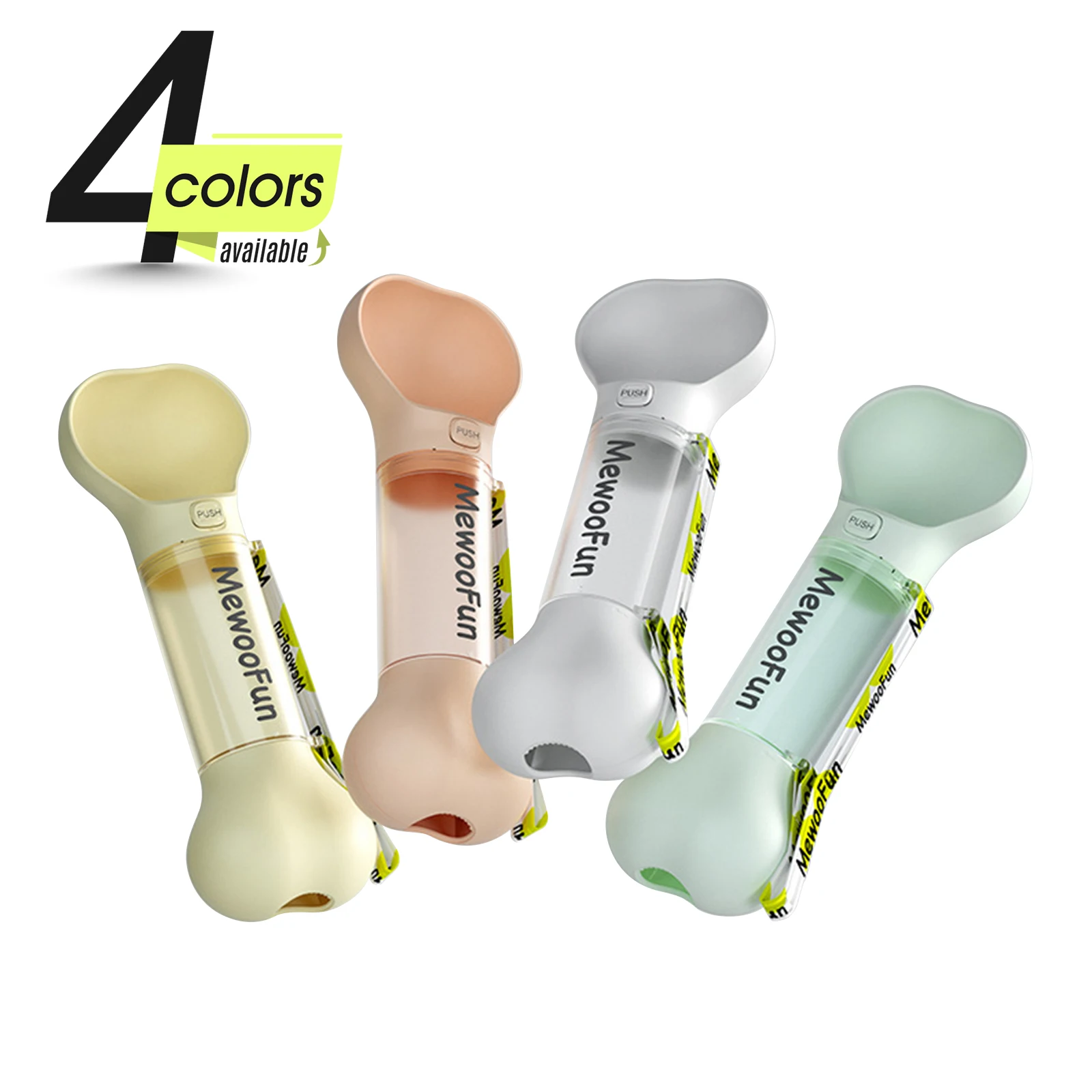 

Pet Dog Water Bottle Feeder Bowl 2 in 1 Leak Proof Portable Food Bottle Pets Outdoor Travel Drinking Include Poop Bag PBW237