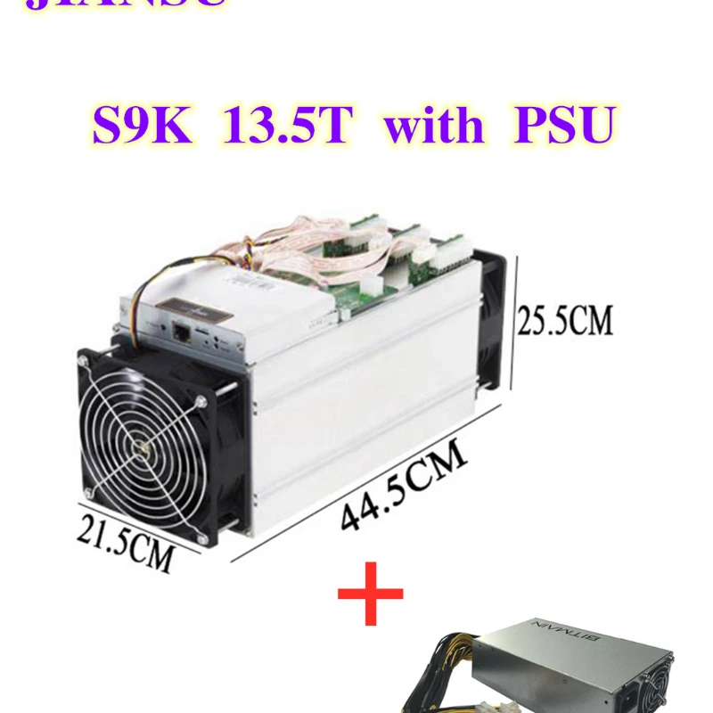 

Used BITMAIN AntMiner S9k with PSU 2150W 13.5T BCH BTC SHA-256 Miner Better Than S9 S9j S15 T15 Z9 Mini WhatsMiner M10 M3 M3X