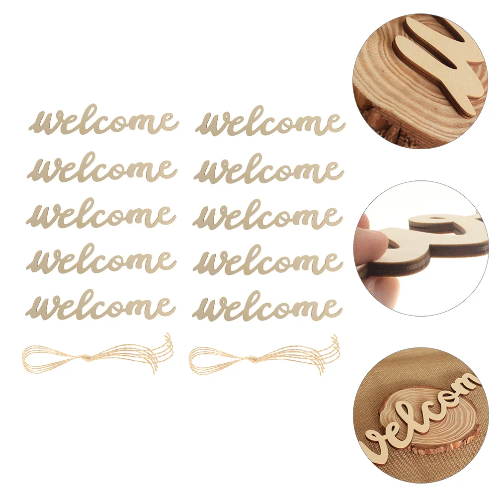 

Sign Welcome Door Hanging Porch Cutout Farmhouse Plaque Wooden Board Decorative Unfinished Blank Wall Wood Craftsgarden
