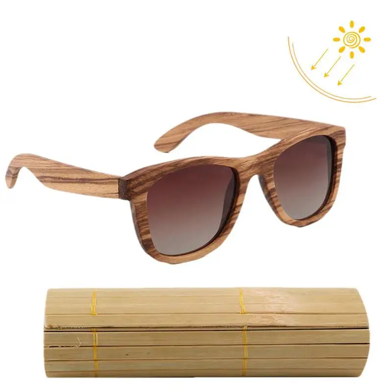 

Натуральные бамбуковые деревянные солнцезащитные очки ручной работы поляризованные очки с зеркальным покрытием очки UV400 Солнцезащитные о...
