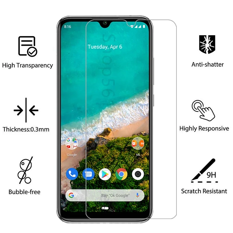 Защитная пленка из закаленного стекла для xiaomi mi a1 a2 lite a3 чехол на 1 2 3 1a 2a легкая