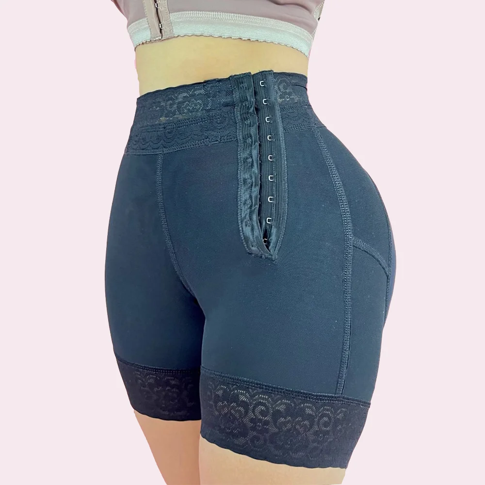 Шорты Fajas с завышенной талией для подтяжки бедер бесшовные Корректирующие шорты