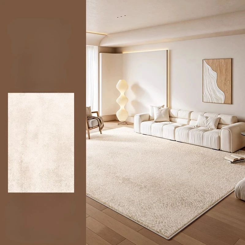 

Кремовый антискользящий ковёр из полиэстера