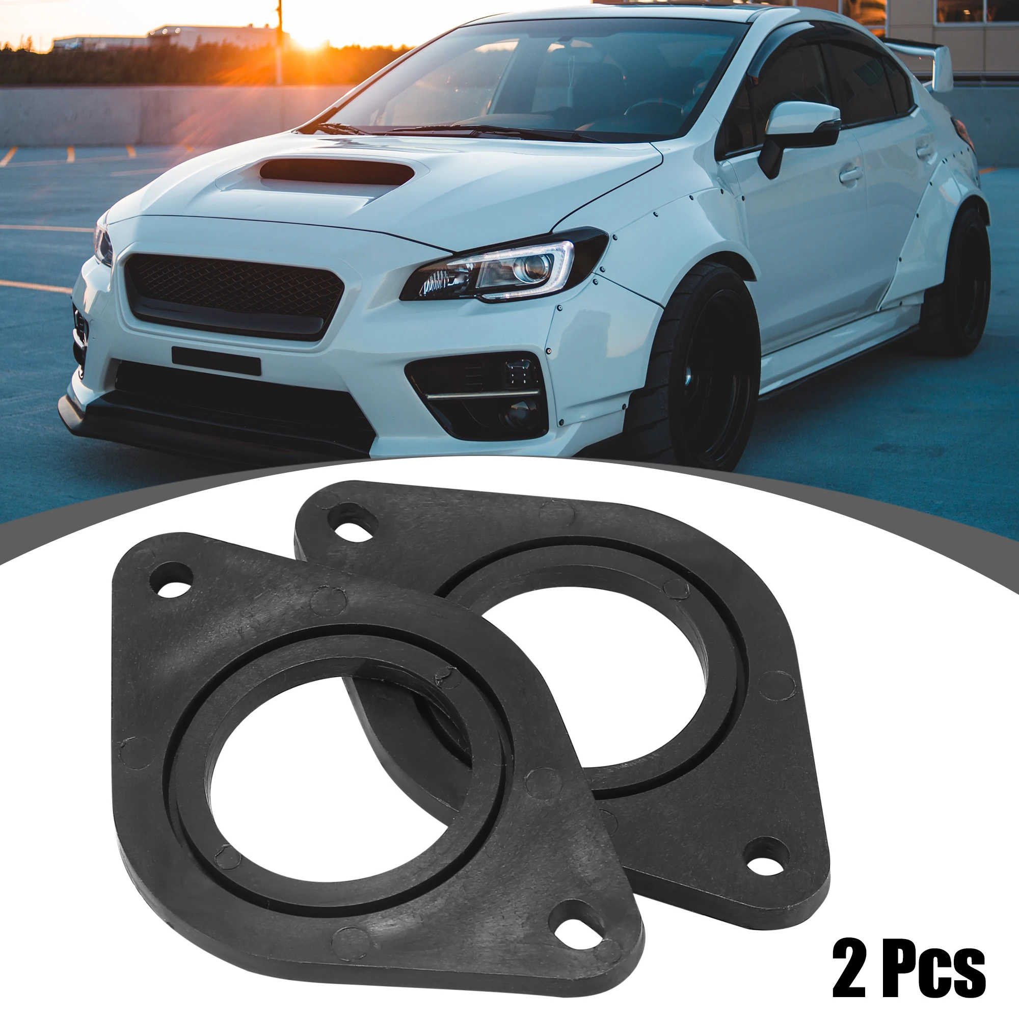 Uxcell 2 Pcs Black Plastic Car Tweeter Speaker Mounting Adap