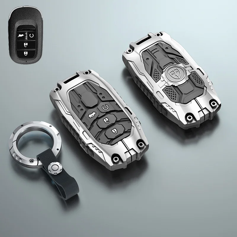 

Металлическая оболочка для автомобиля, оболочка, аксессуары для брелоков, декоративная отделка, Обложка для Honda Series Civic 11th ZRV ENS1 XRV