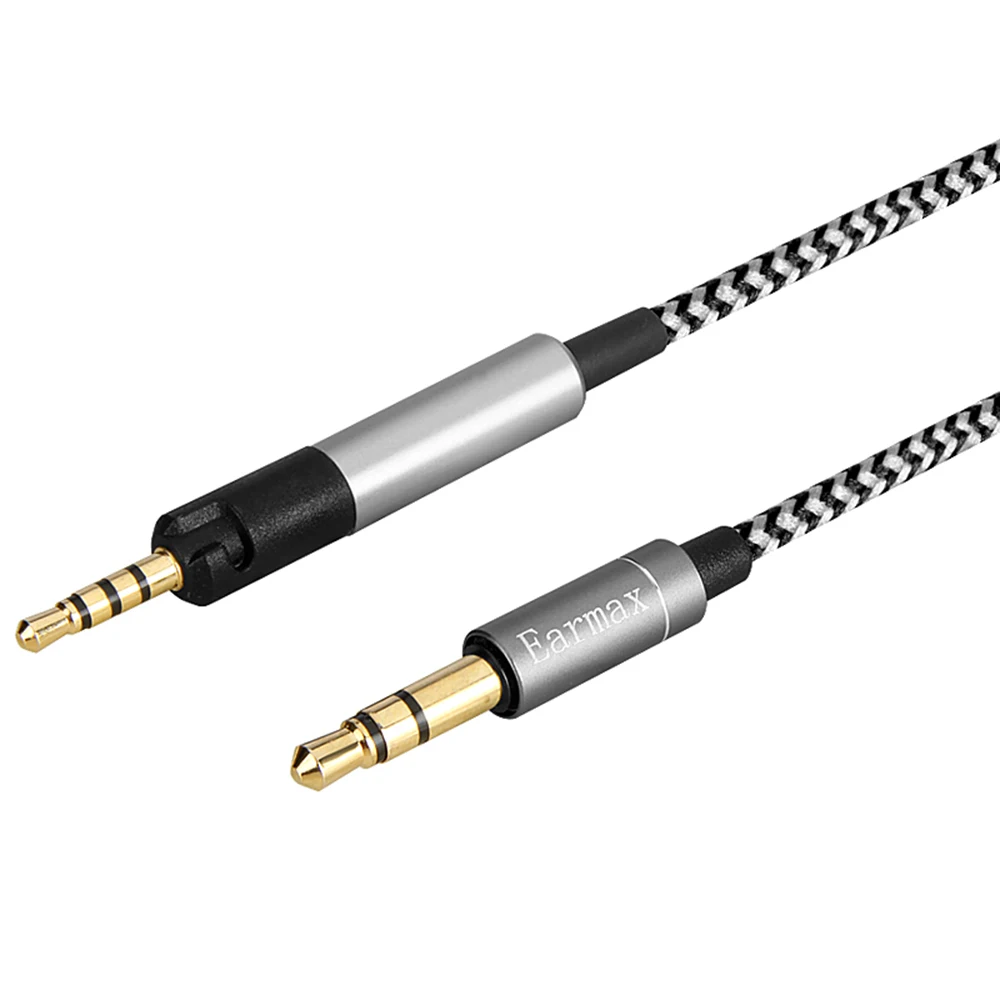 Кабель-удлинитель в нейлоновой оплетке для наушников Sennheiser HD598 HD558 HD518 HD598Cs HD599 HD569