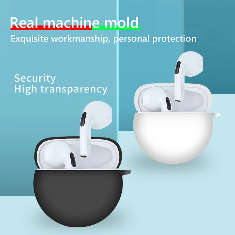 Silica Gel 1.8mm Thickness Wireless Bluetooth-Compatible Earbuds Case for Lenovo HT38 Protective Cover 82 * 39 35mm |