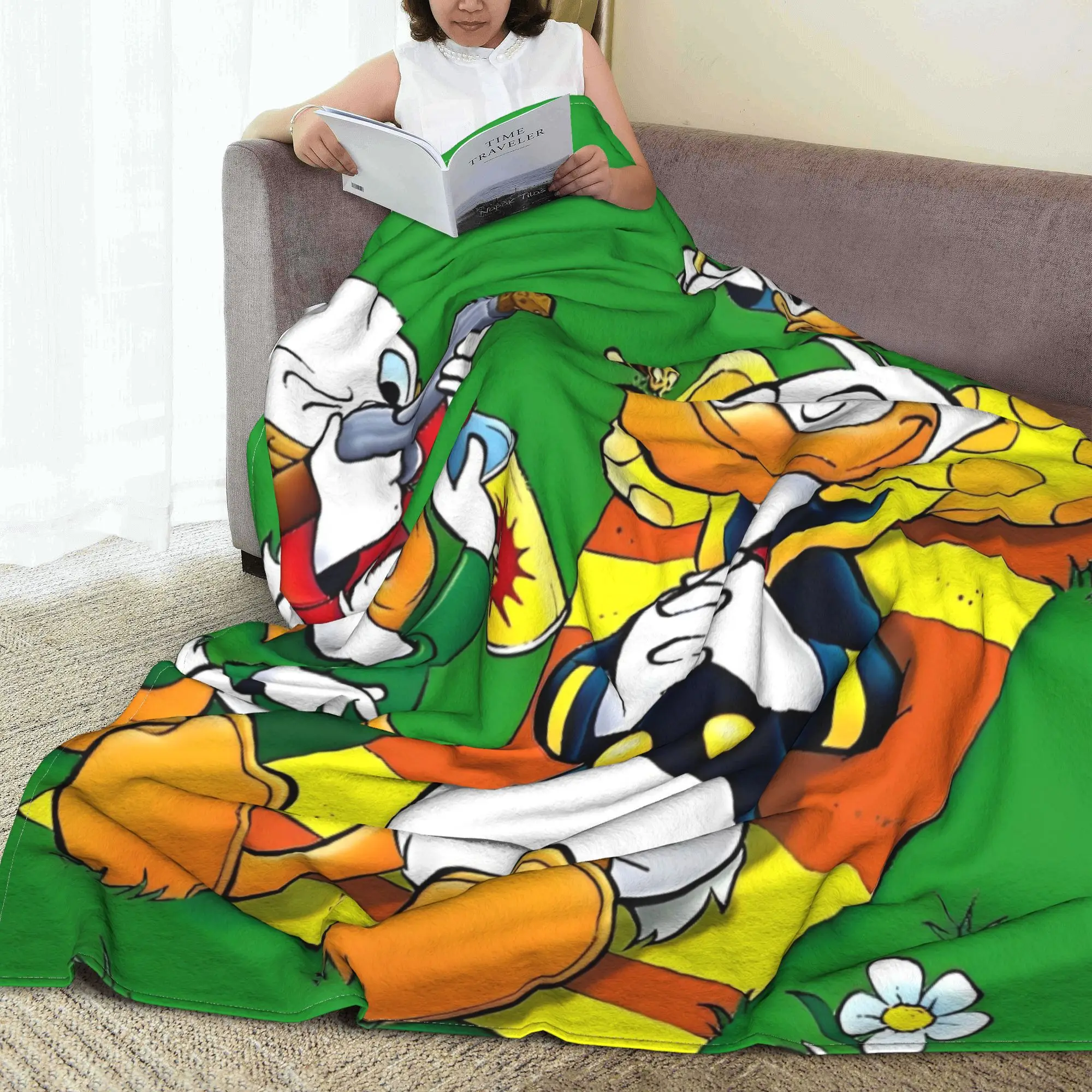 Одеяло Дональд Дак фланелевая комедия драма мягкое теплое покрывало для кровати