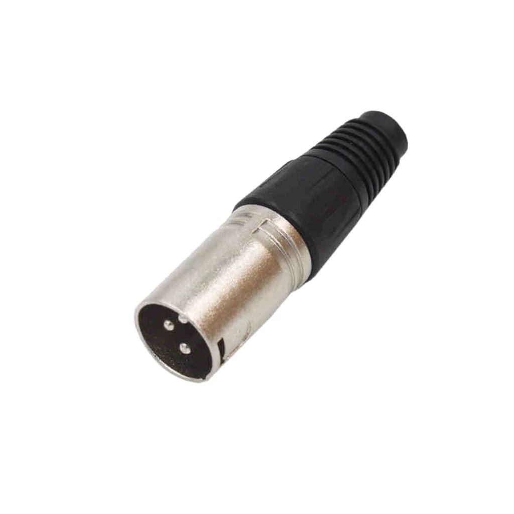 

3-pin XLR plug Male plug Socket for microphone audio cable XLR cable