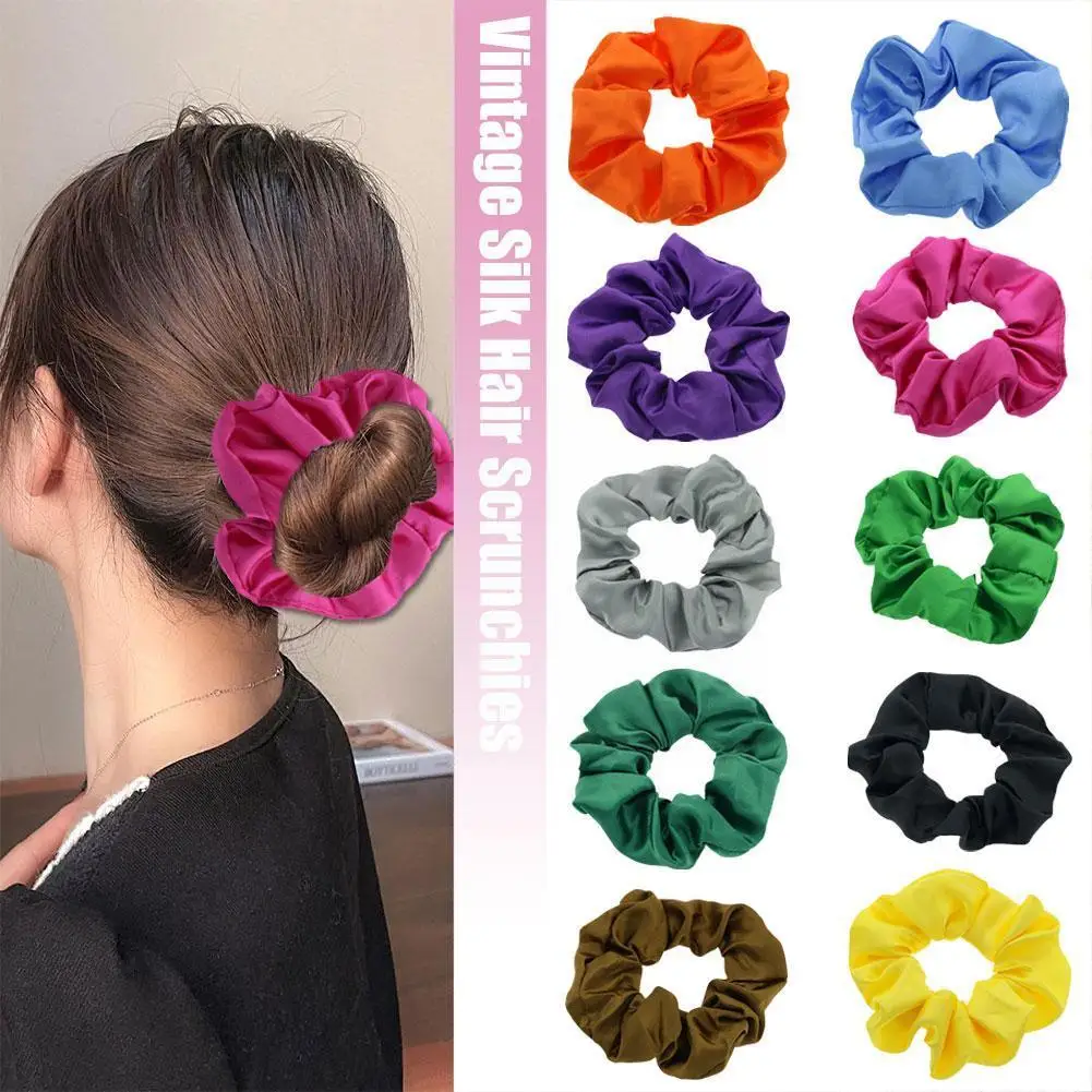 

Large Intestine Hair Circle 10pcs Hair Bands Random Headwear Ties Women Ponytail Hair Accessories Hair Rope Rope Color Girl L8S1