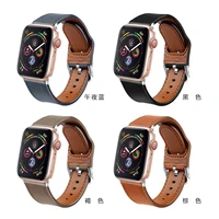 leather strap for apple watch iwatch 7 perforated buckle band women 42mm44mm innovative 45mm38mm40mm41mm fashion men watch ring