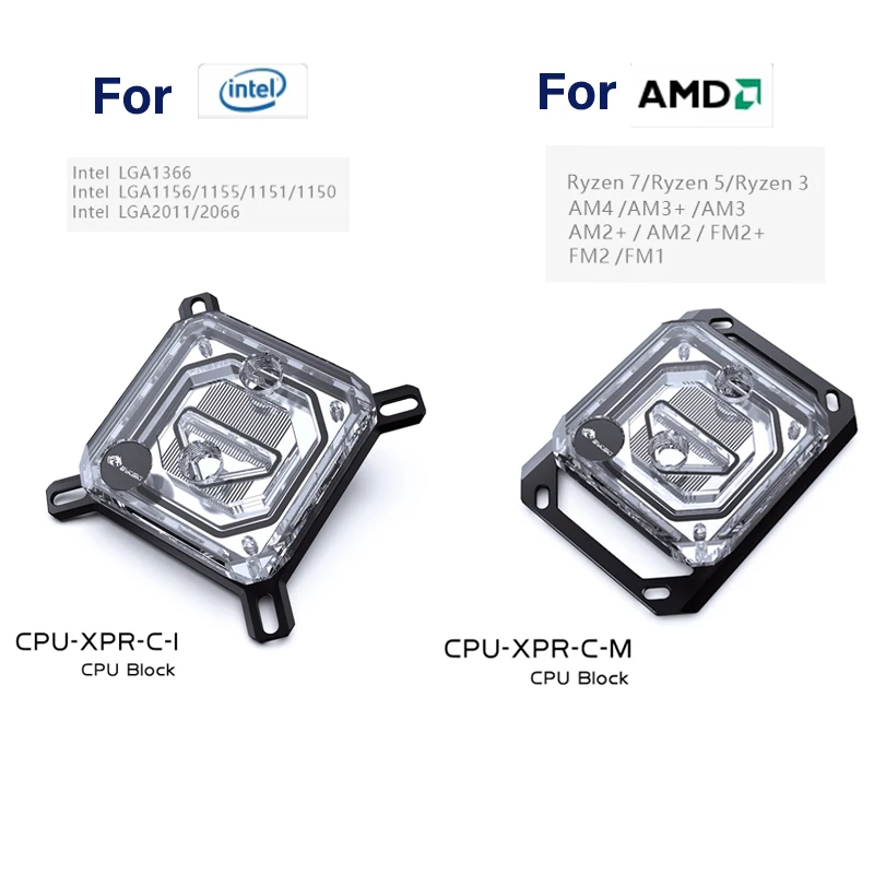 Водяной блок ЦП Bykski для AMD RYZEN3/5/7 AM3/AM3 +/AM4 FM X570