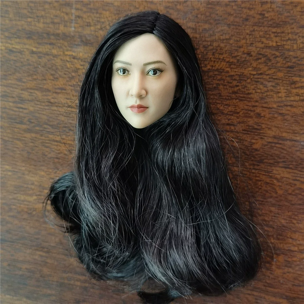 1/6 HaHtoys H002 Азиатская женская голова Цзинта скульптура длинных волос резьба модель