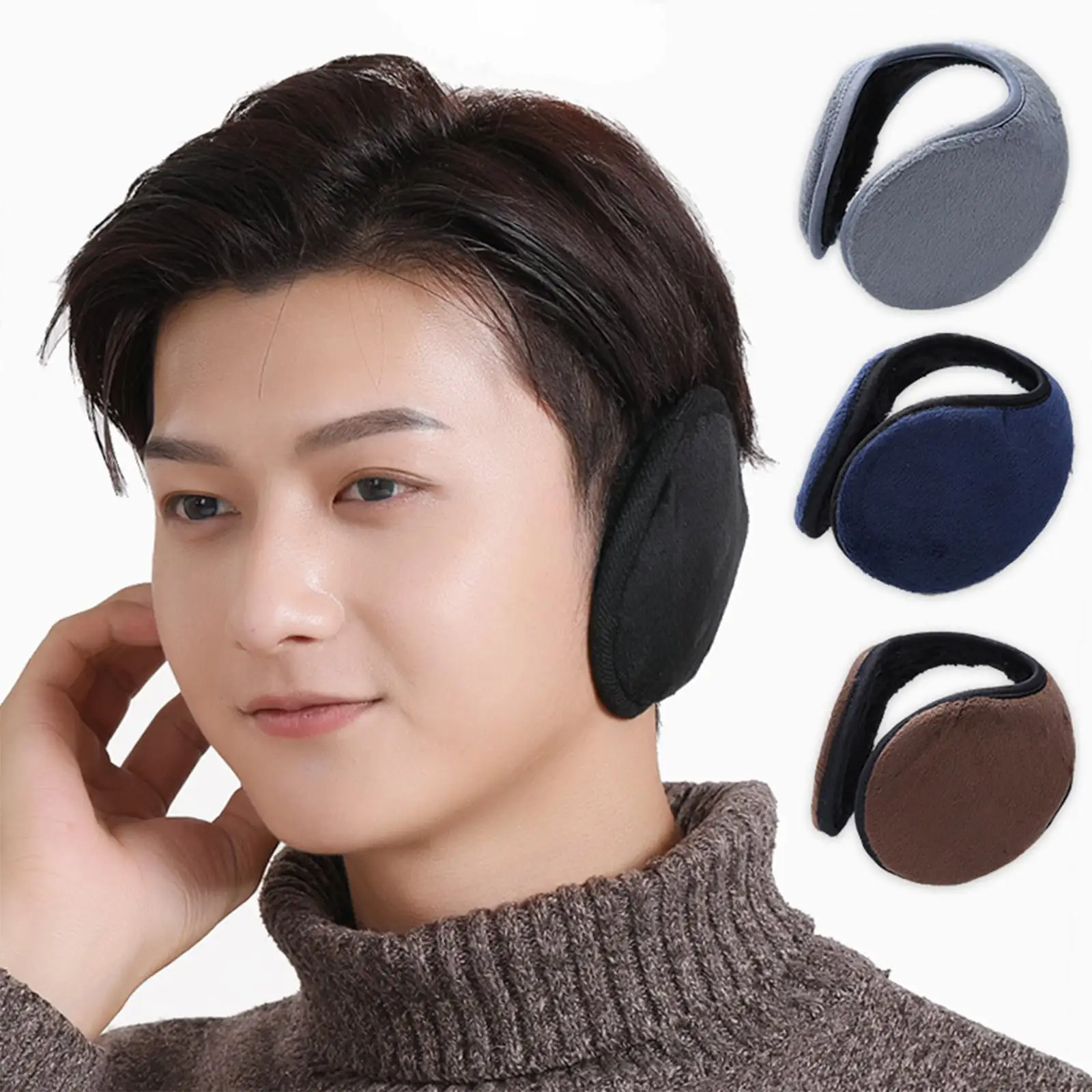 

Unisex Ear Muffs Earmuffs Ear Warmers Behind The Thicker Earmuff Cold Warmer Soft Ear Muffs For Outdoor Cyc J4w5
