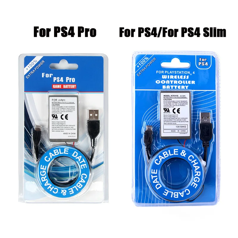 

Аккумуляторная батарея 2000 мА/ч 3,7 в + USB-кабель для зарядного устройства для Sony PS4/PS4 Slim/PS4 Pro для беспроводного телефона
