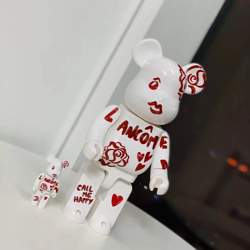 

New High Quality Bearbrick 400% Trendy Collection Anime Be@rbrick Violent Bear Building Block Bear Trend Living Room Shop Mode