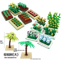 farm animals trees plants building blocks for kids moc compatible classic bricks toys for children juguetes bloques base plate