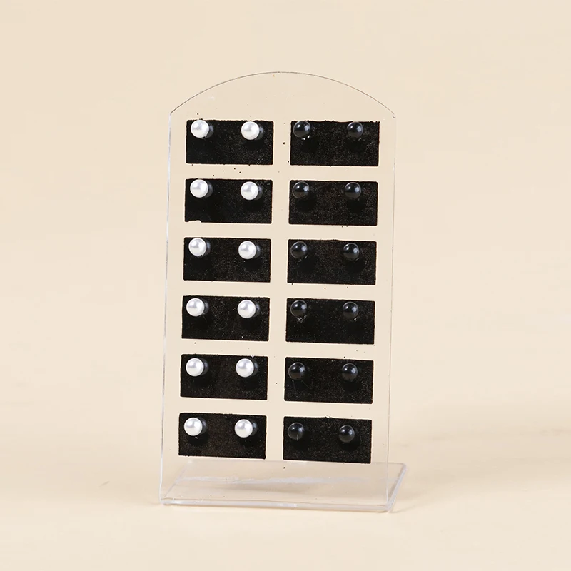 

YEYULIN 12pairs Black White Round Simulation Pearl Stud Earrings Set For Women Girls Resin Earrings Set Jewelry Gifts 4mm 12mm