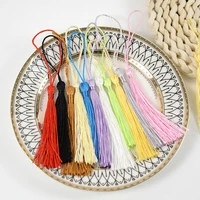 100pcs 13cm polyester hanging rope silk tassel fringe cords brush diy handmade sewing curtains hooks pendant making accessories