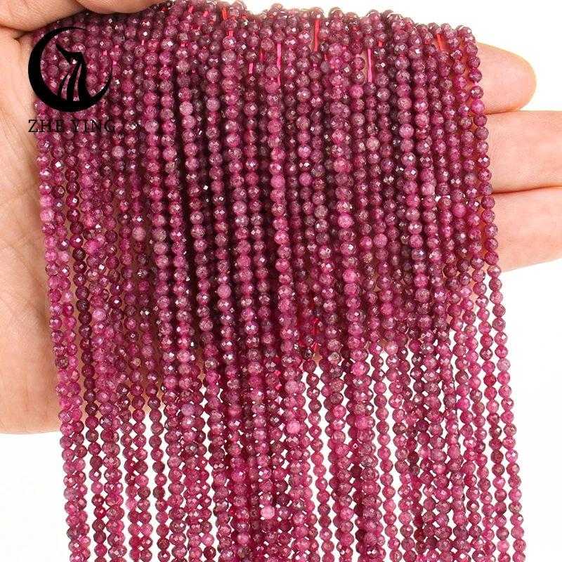 

Wholesale Natural Facted Rubys Stone Beads Small Tiny Apatite Amazonite Loose Beads for Jewelry Making DIY Bracelet Accessories