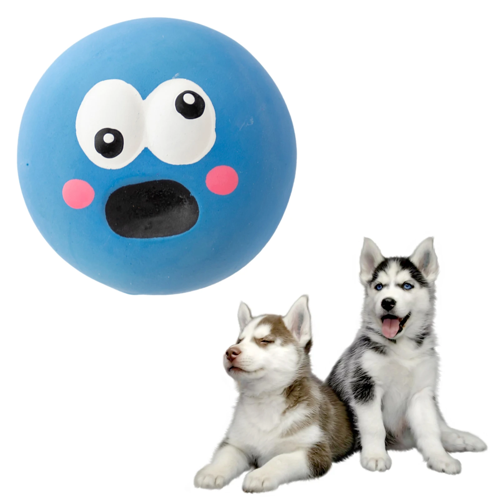 

Silicone Dog Chew Ball Flat Funny Chew Toy Cleaning Teeth Bite Resistant Home Chew Ball Pet Supplies