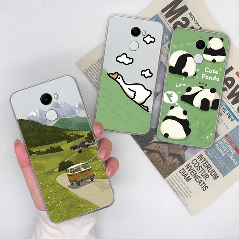 Чехол для телефона Redmi 4 Pro 4A 4X с цветными цветочными узорами, мягкий ТПУ, прозрачный силиконовый чехол для Redmi4, легкий чехол-ракушка