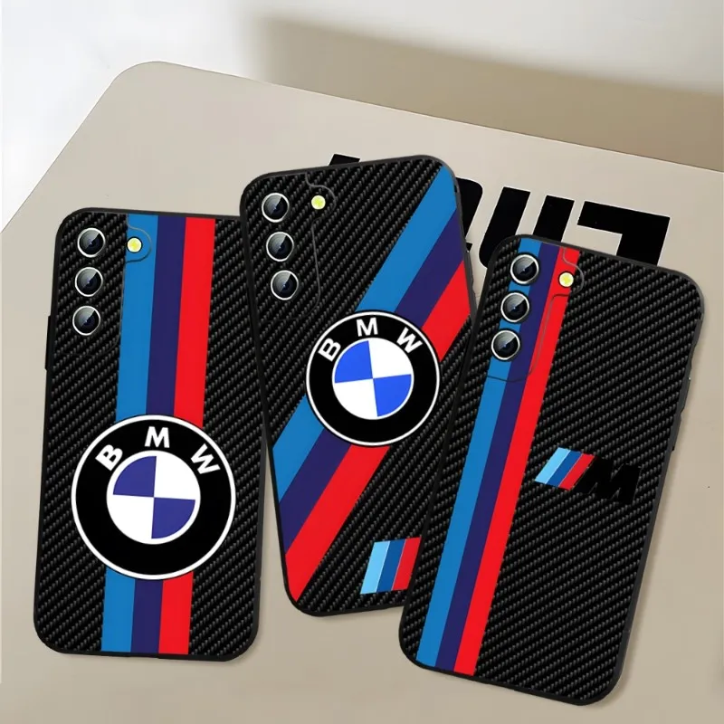 

Luxury BMW Sports Car Phone Case For Samsung Note 20 9 10 8 Pro Plus Lite Ultra M40 M80s M20 M31 M14 J7 J6 Prime Black Back