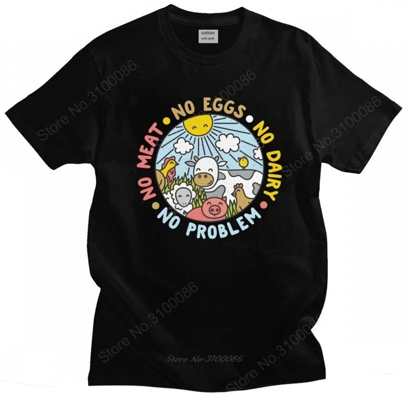 

Vegan Animals Are Friends Men T Shirt 100% Cotton Veganism Tee Tops Fashion Tshirt Short Sleeve Graphic T-shirt Clothes Apparel