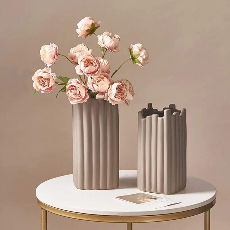 

Modern Home Decoration Irregular Ceramic Vase Living Room Decoration Vase Decoration Desk Decoration Table Decor Vase for Decor
