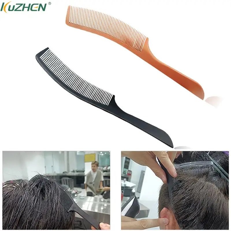 

Professional Curved Shaver Hair Clipper Cutting Comb Barber Flat Top Comb Anti-static Salon Cutting Comb Hairdressing Brush New