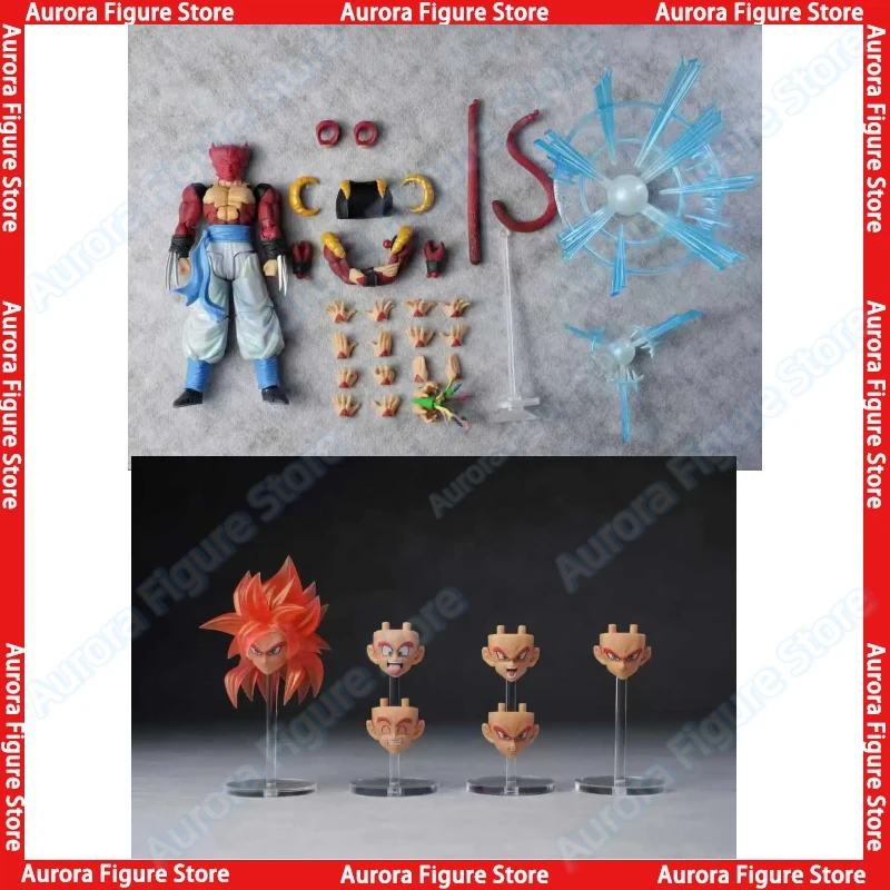 Фото В наличии: Tonsenarttoys Kamione 03A 03B Dragon Ball Z SHF Super Saiyan SSJ SSJ4 Гогета — Аниме фигурки, игрушки, модели, подарок №4