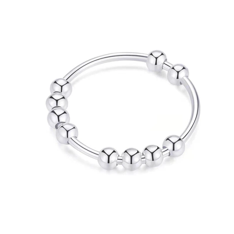 

Anxiety Rings with Beads Rings for Anxiety for Women Spinner Rings