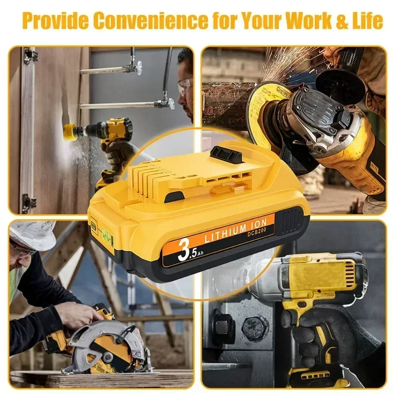 Литий-ионный аккумулятор 20В 3500 мАч для Dewalt