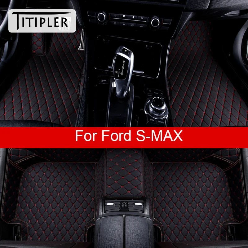 

TITIPLER Car Floor Mats For Ford S-MAX C-MAX Foot Coche Accessories Carpets