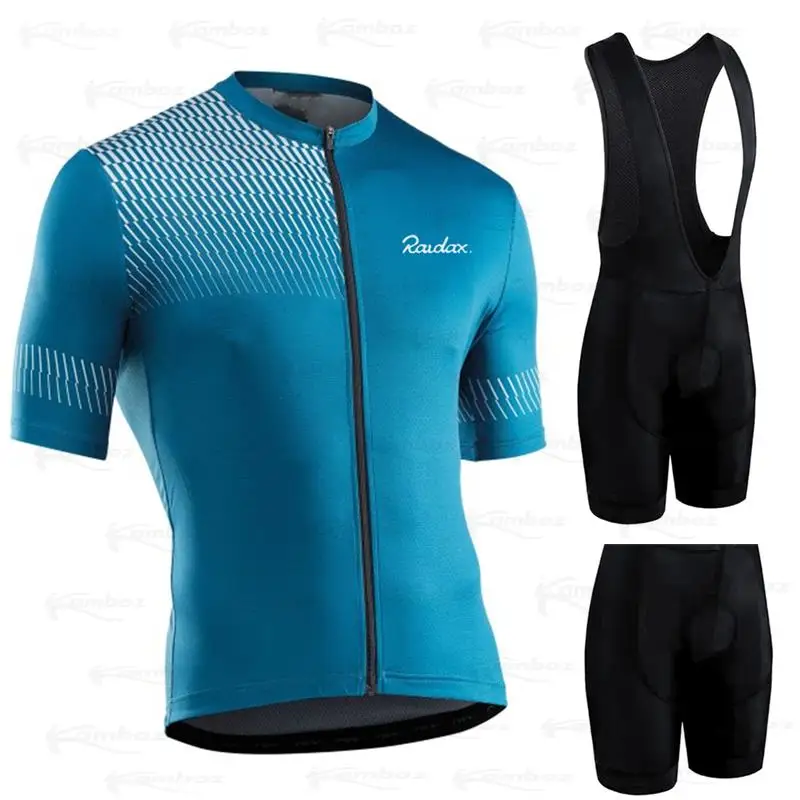 

Raudax-Breathable Short Sleeve Cycling Jersey Set, Summer Clothing, Triathlon Ropa Ciclismo Verano MTB Cycling Jersey