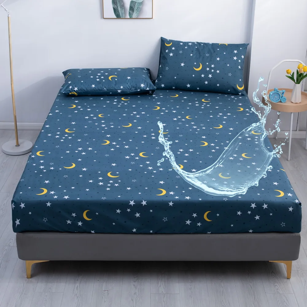 

Waterproof Spring Bed Mattress Set With Four Corners And Elastic Band Sheets Fitted Sheet For Bed Mattress Protector