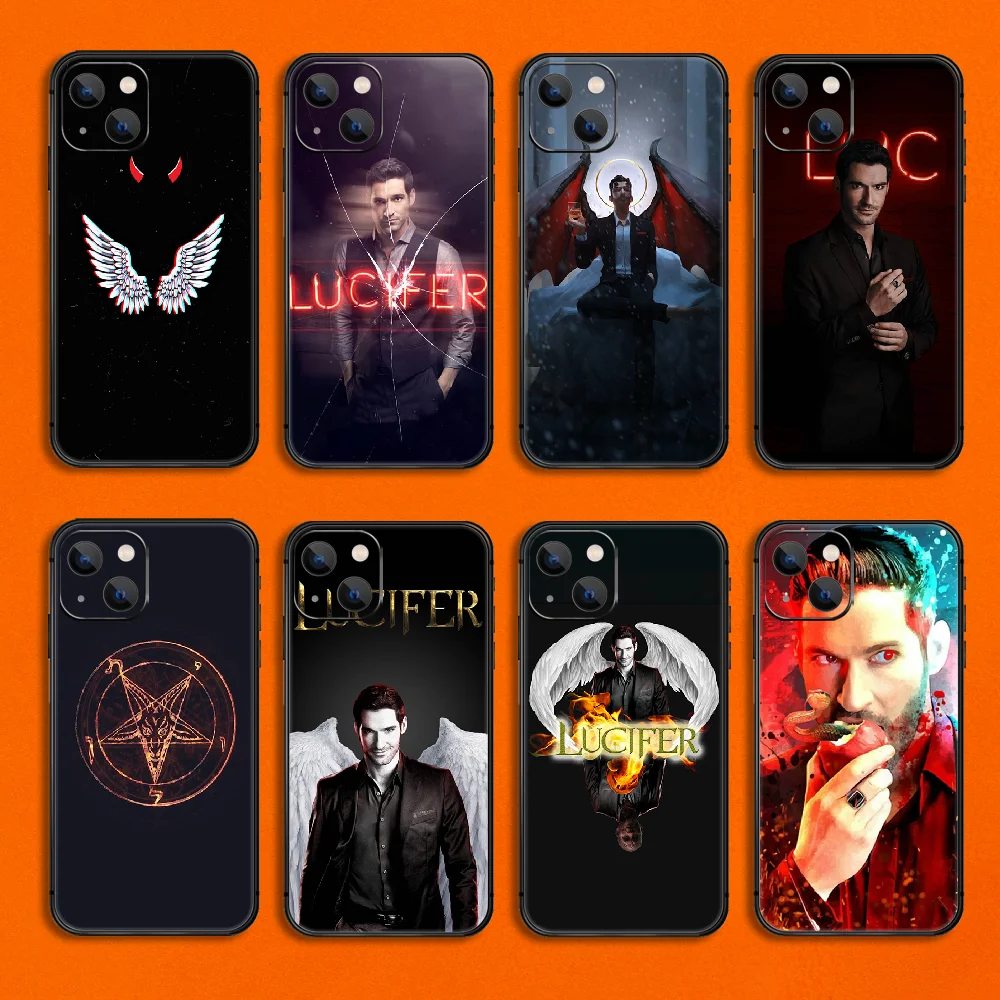 

Degenerate Angel Lucifer Phone Case Cover For Iphone 6 6S 7 8 11 12 13 14 Se 2020 X Xs Xr Pro Max Plus Mini TPU Soft Black
