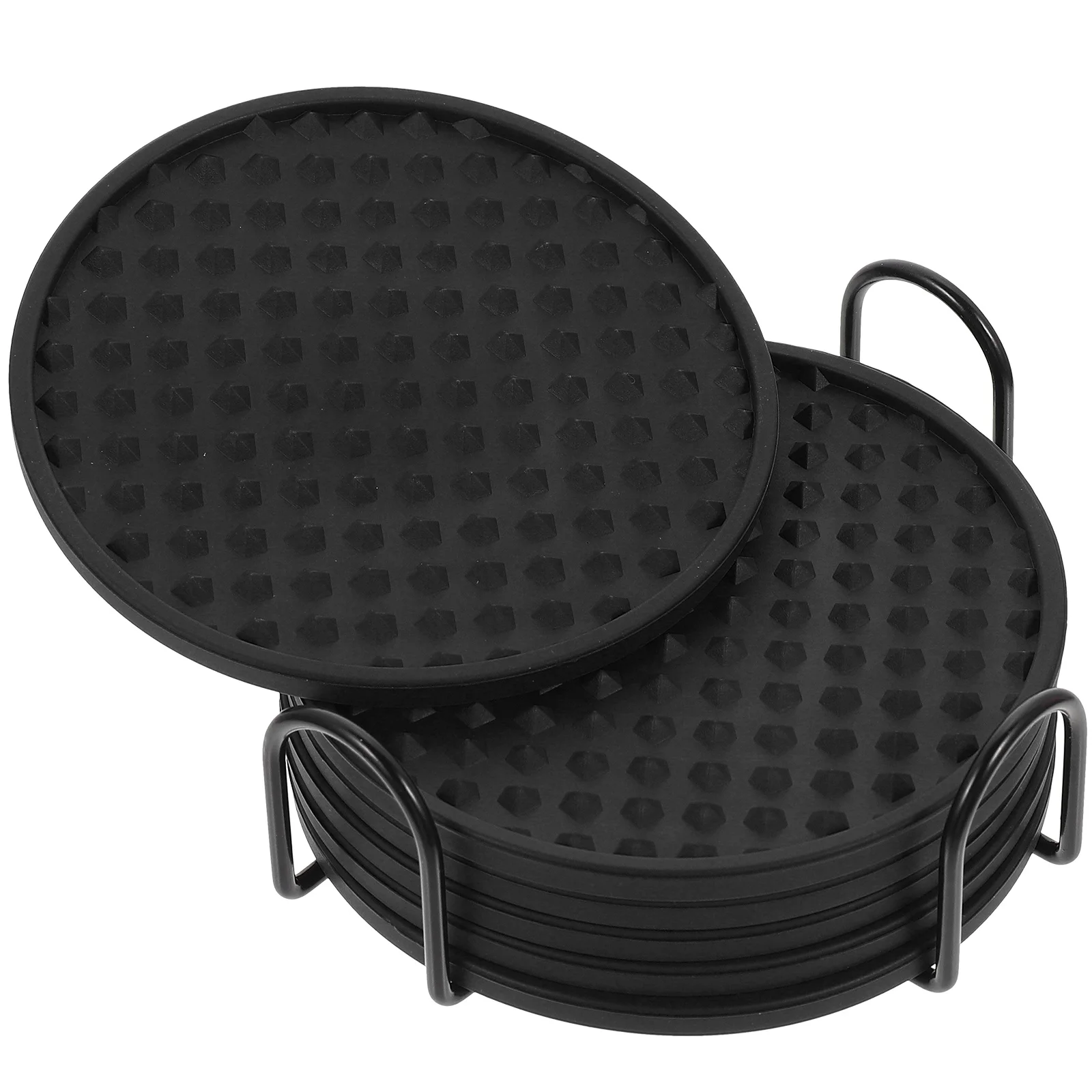 

Coasters Coaster Cup Mat Pad Silicone Hot Pot Coffee Tea Table Tray Round Holder Bar Pan Trivets Mug Drink Cool Desk Geometric