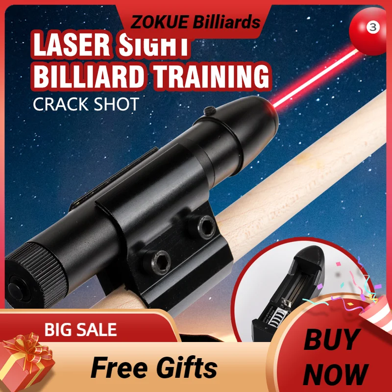 Billiard cue laser sight billiard training equipment shot action correction billiard practice device black eight practice ball