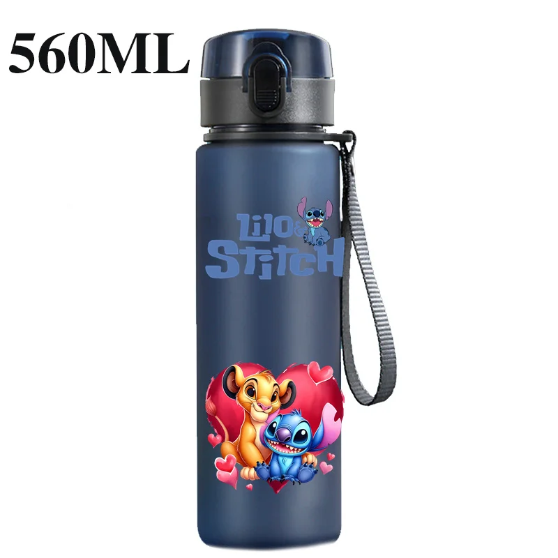 Милая стежка чашка для воды портативная пластиковая большая емкость мультяшная