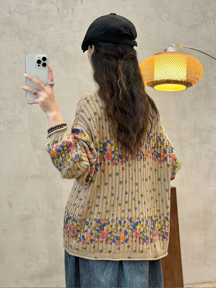 Зимние женские джемперы с принтом Max LuLu модные роскошные винтажные свитера для