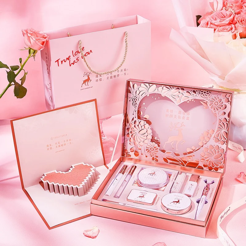

YOULI YOULA Makeup Kit Full Professional Concealer Cushion BB Cream Lipstick Birthday Valentine's Day Gift Makeup Set